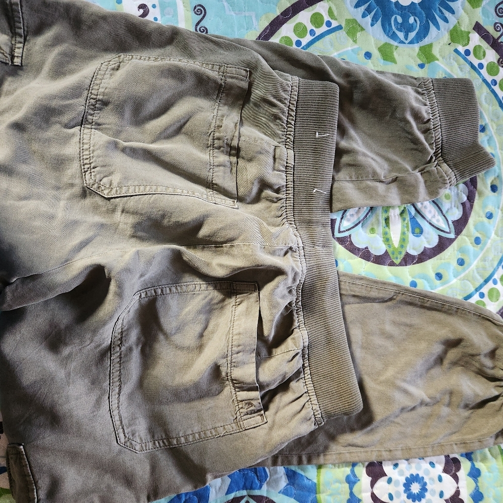 American Eagle Casual Olive Cargo Pants - Picture 8 of 8